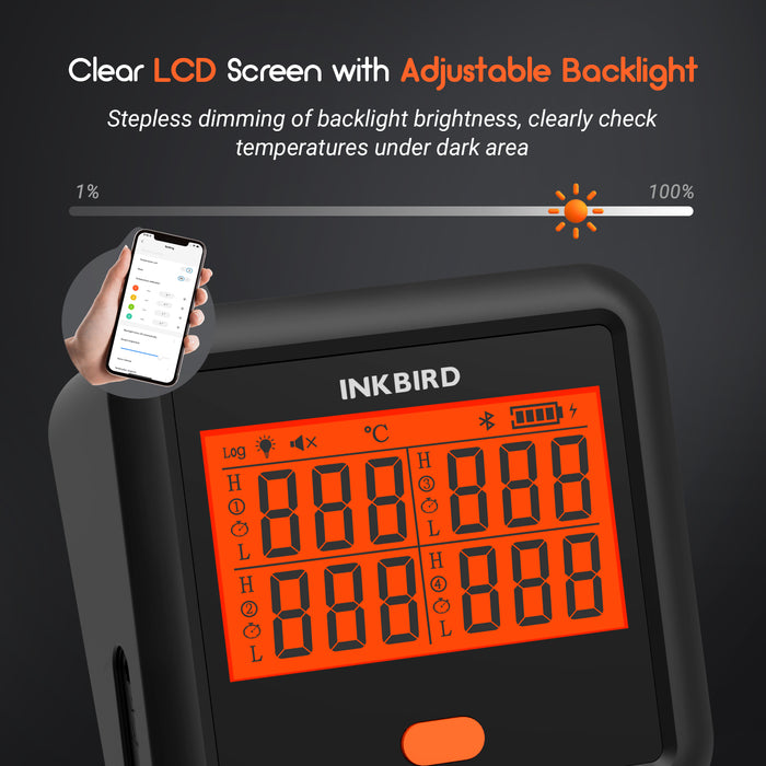 INKBIRD Bluetooth BBQ Thermometer IDT-34c-B