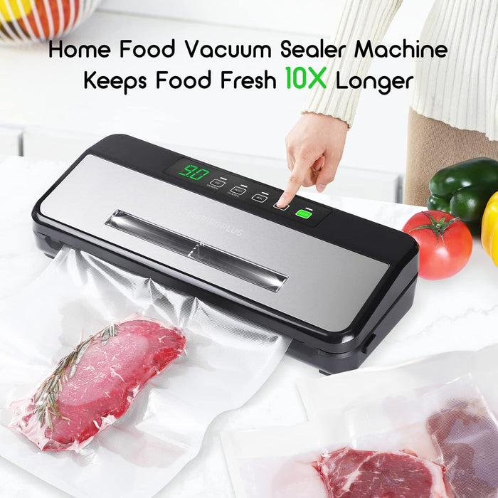 INKBIRD Auto Vacuum Food Sealer INK-VS03 with Viewable Window Built-in Cutter Starter Kits