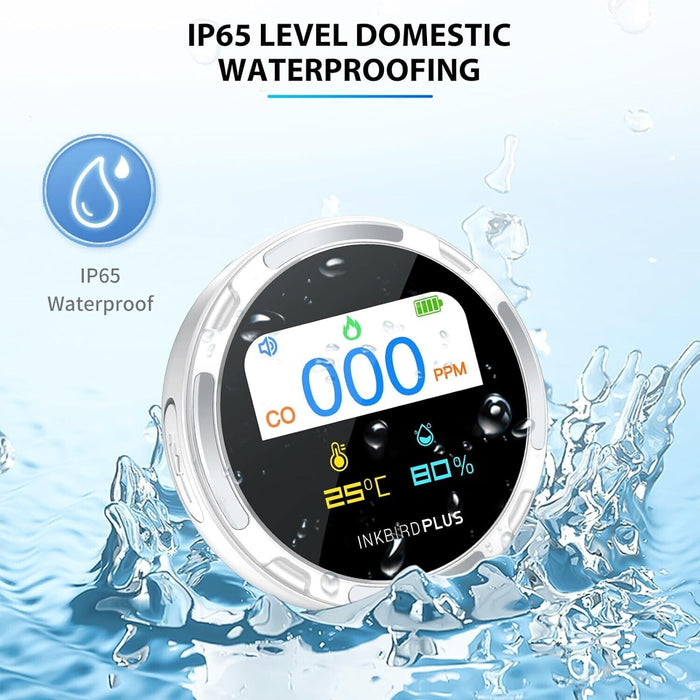 INKBIRDPLUS Portable Carbon Monoxide CO Detector HD10 3-in-1