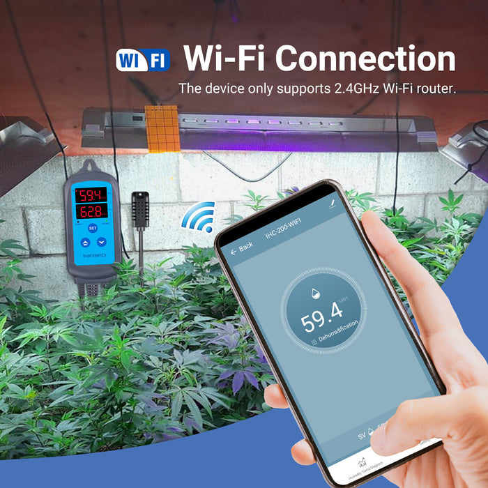 INKBIRD Wifi Temperature Controller ITC-308 + Wifi Humidistat Controller IHC-200