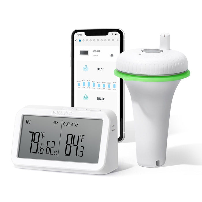INKBIRD Wireless Pool Thermometer IBS-P02R with Wifi Gateway IBS-M2