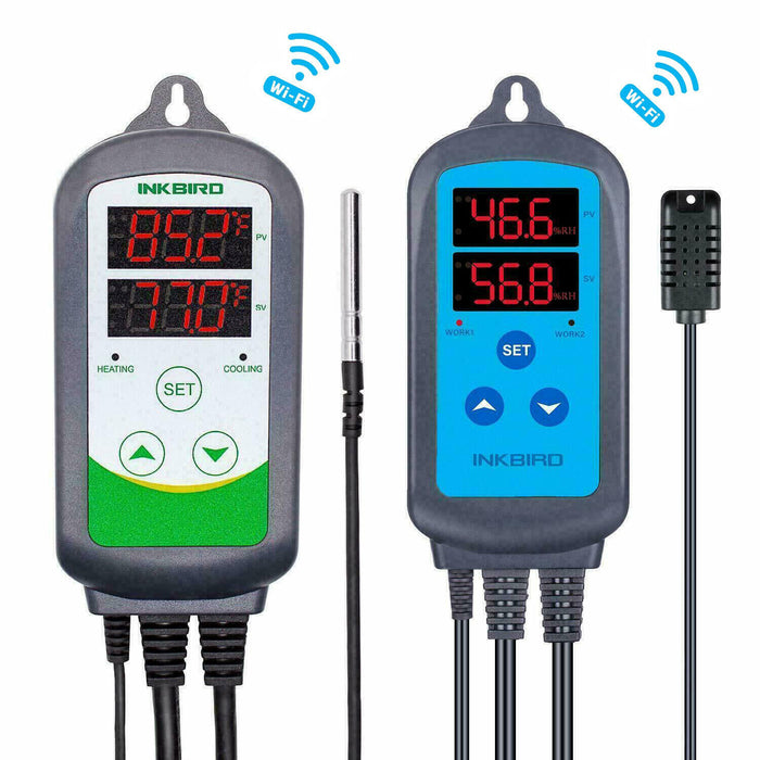 INKBIRD Wifi Temperature Controller ITC-308 + Wifi Humidistat Controller IHC-200