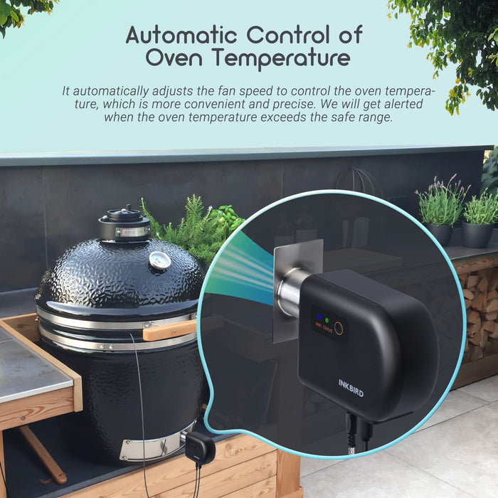 INKBIRD Wi-Fi Bluetooth Smoker Fan Controller Temperature Gauge  ISC-027BW
