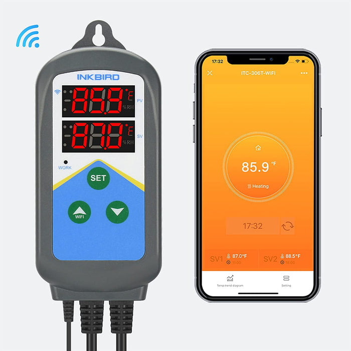 Wi-Fi Temperature Controller ITC-306T-WIFI