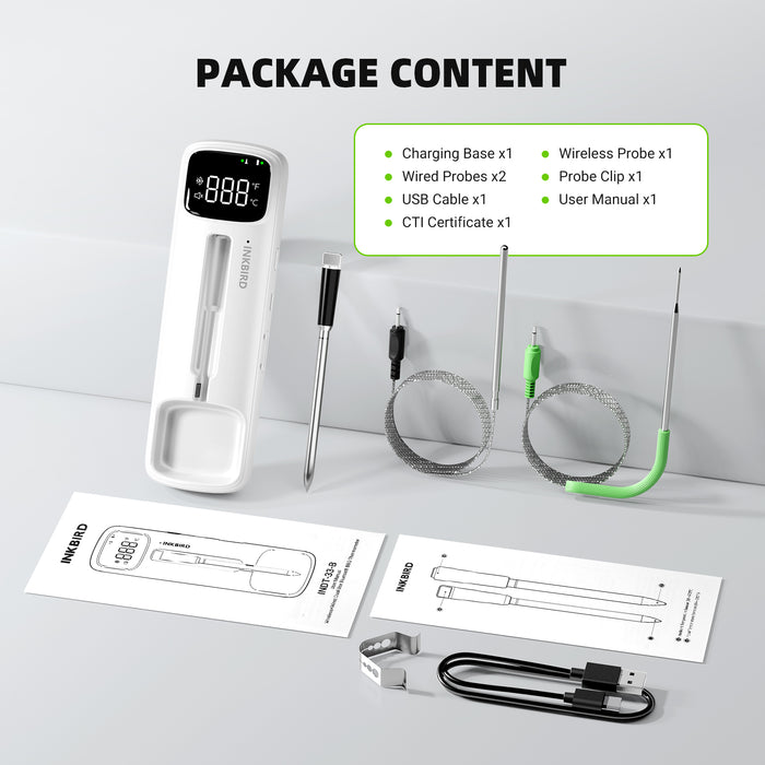 INKBIRD INDT-33-B Wireless & Wired BBQ Thermometer