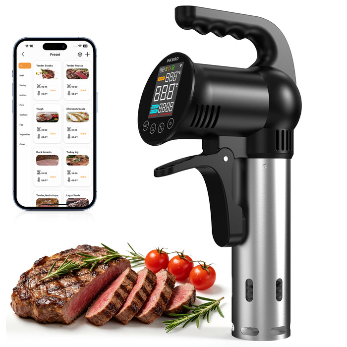INKBIRD SSV-102-W WiFi Sous Vide Cooker 1000W Handheld Portable Sous Vide Machine