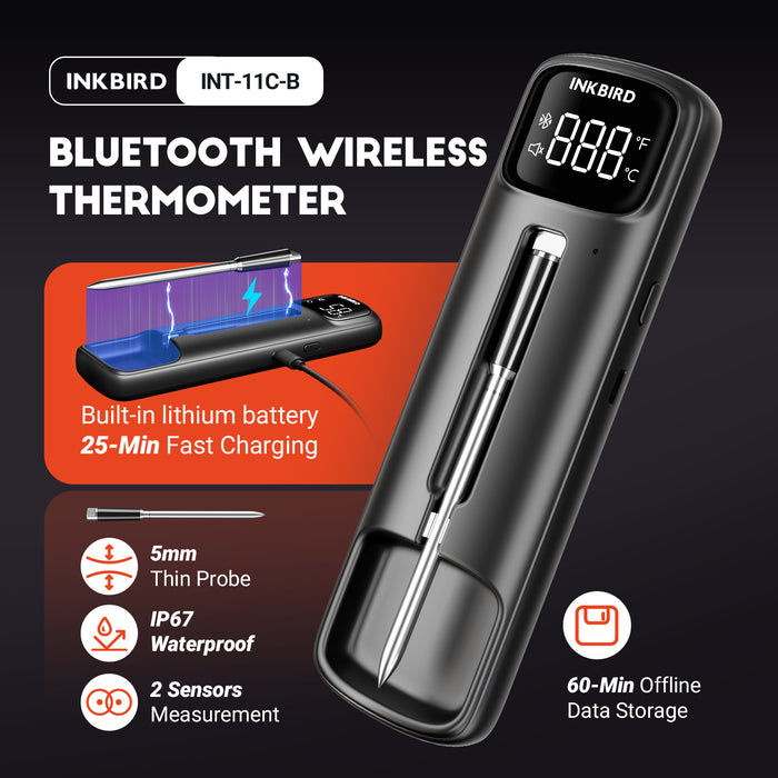 INKBIRD Bluetooth Wireless Meat Thermometer INT-11C-B