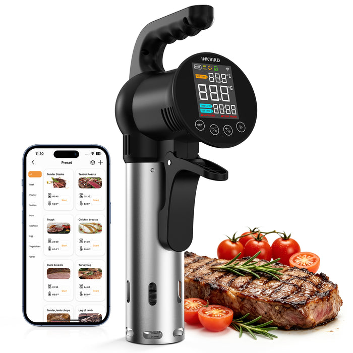 INKBIRD SSV-102-W WiFi Sous Vide Cooker 1000W Handheld Portable Sous Vide Machine