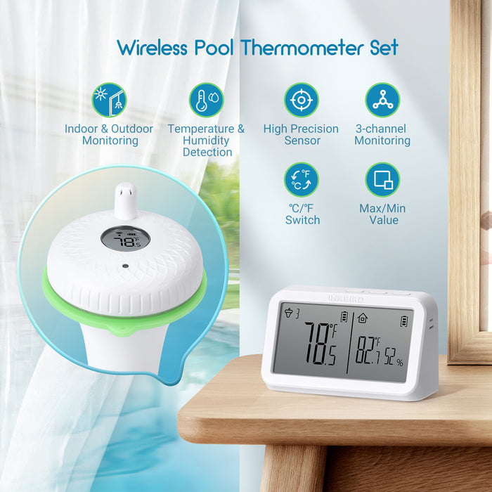 INKBIRD Floating Pool Thermometer IBS-P02R