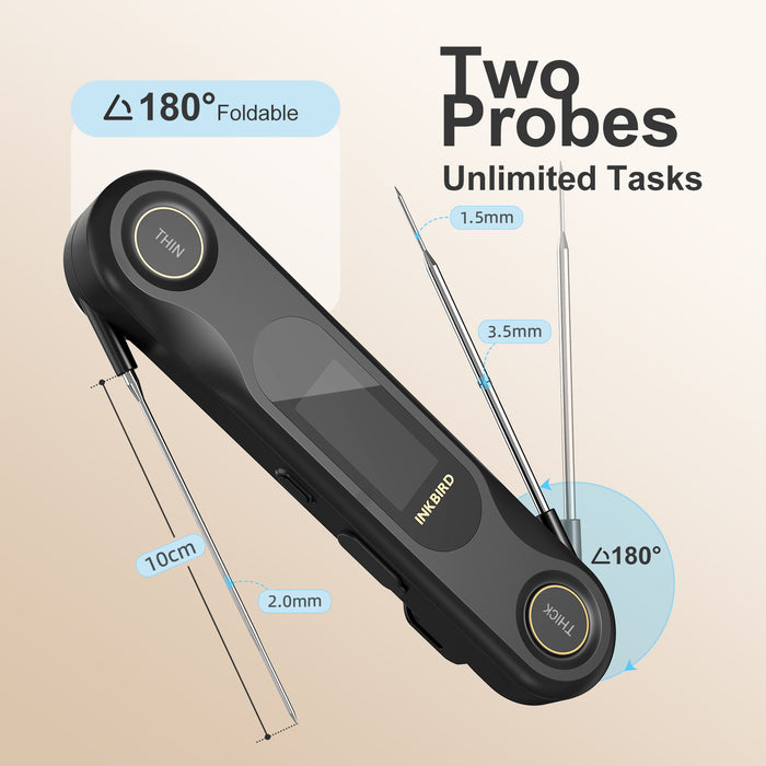 INKBIRD Dual Probe Instant Read Meat Thermometer IHT-42K