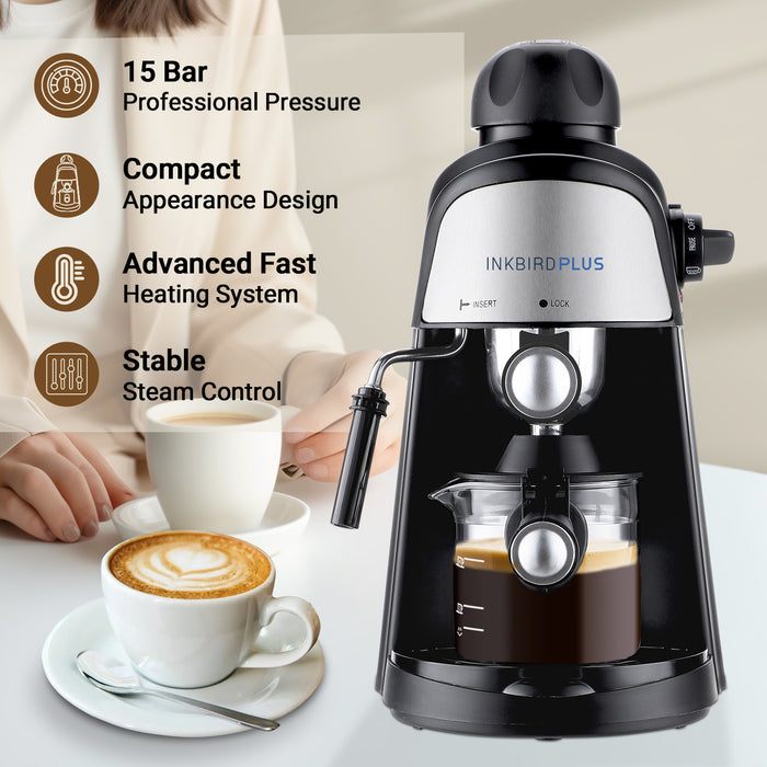 INKBIRDPLUS Automatic Expresso Machine Coffee Maker  800W 240ML