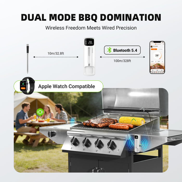 INKBIRD INDT-33-B Wireless & Wired BBQ Thermometer