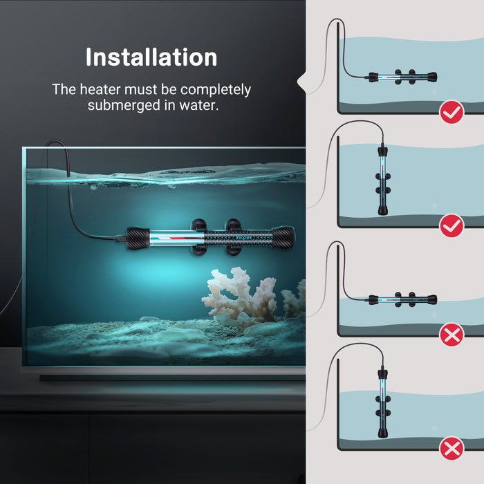 INKPET Submersible Fish Tank Glass Aquarium Heater 100-300W — INKBIRD NZ