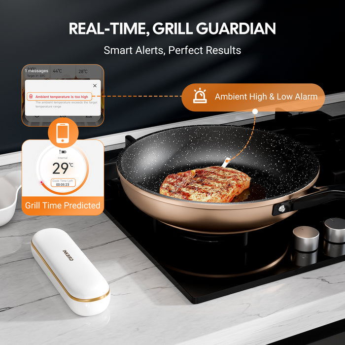 INKBIRD INT-11S-B Bluetooth Meat Thermometer with Ultra Accurate Multi-sensor Meat Probe