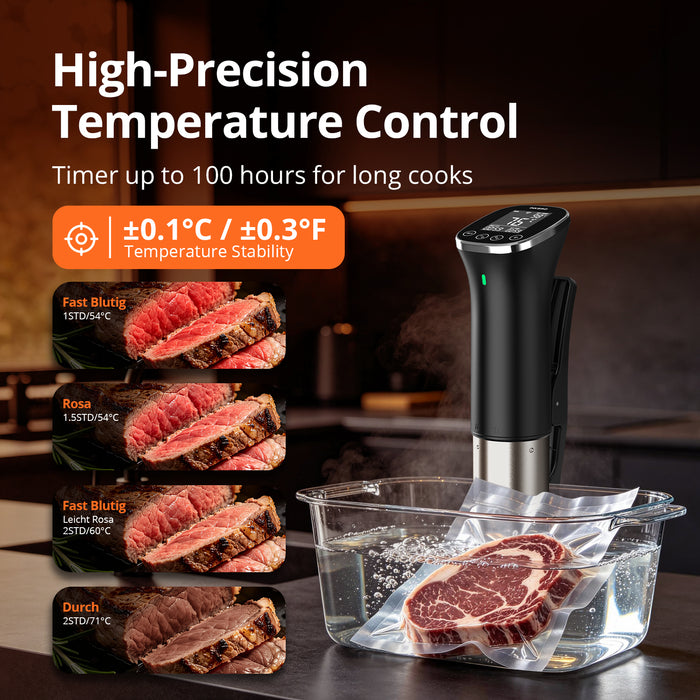 INKBIRD 5G/2.4G WiFi Bluetooth Smart Sous Vide Machine Slow Cooker ISV-301W IPX7 Waterproof