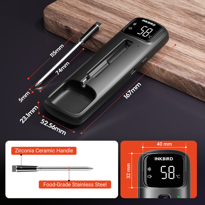 INKBIRD Bluetooth Wireless Meat Thermometer INT-11C-B