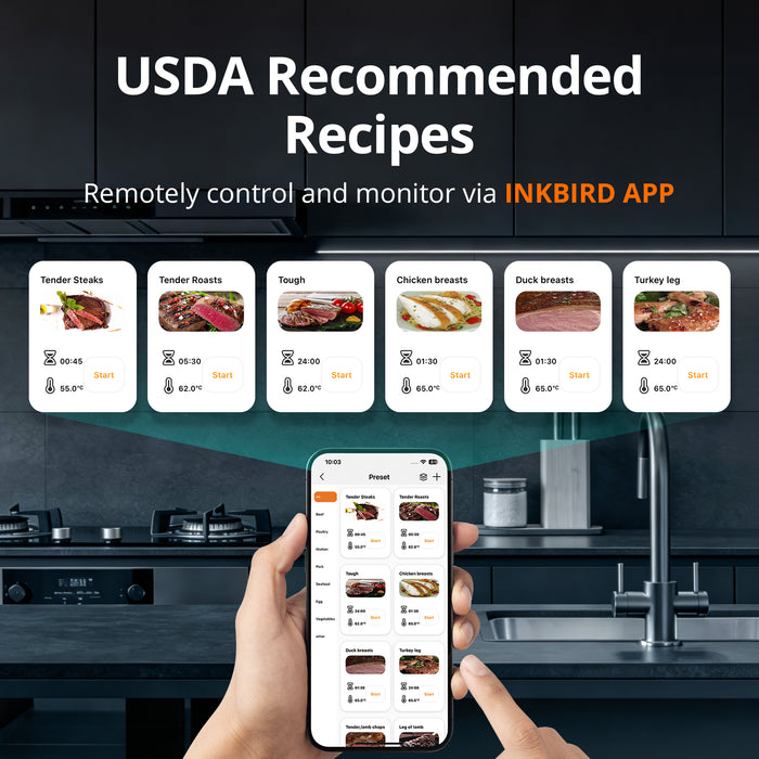 INKBIRD Waterproof Wi-Fi Sous Vide Slow Cooker SSV-103-W 1000W
