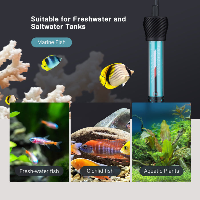 INKPET Submersible Fish Tank Glass Aquarium Heater 100-300W — INKBIRD NZ