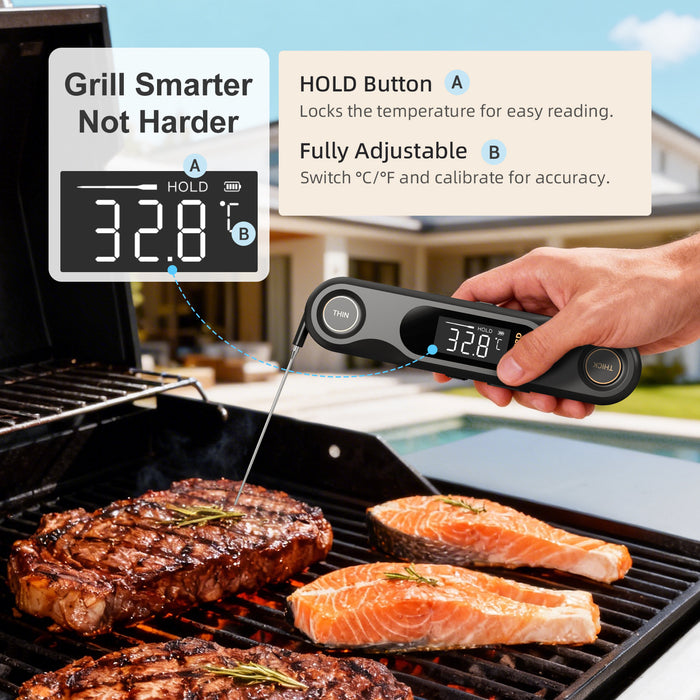 INKBIRD Dual Probe Instant Read Meat Thermometer IHT-42K