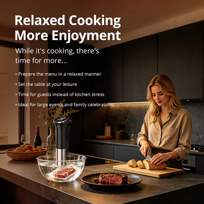 INKBIRD 5G/2.4G WiFi Bluetooth Smart Sous Vide Machine Slow Cooker ISV-301W IPX7 Waterproof