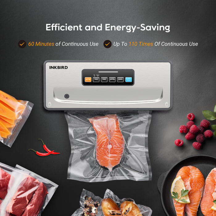 INKBIRD Wireless Vacuum Sealer INK-VS06 Rechargeable Food Sealer Outdoor Camping Picnic