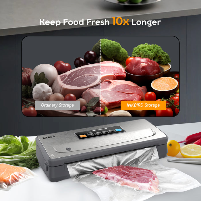 INKBIRD Wireless Vacuum Sealer INK-VS06 Rechargeable Food Sealer Outdoor Camping Picnic