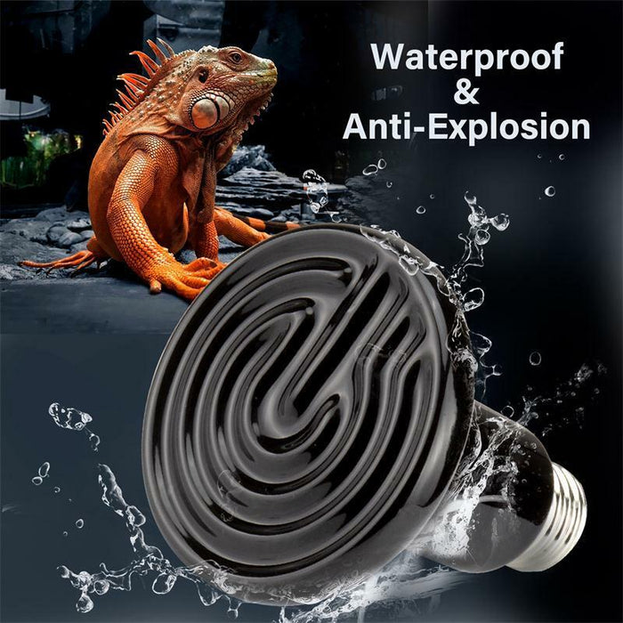 INKBIRD PLUS 2pcs 150W Infrared Ceramic Heat Emitter Reptile Heat Lamp Bulb