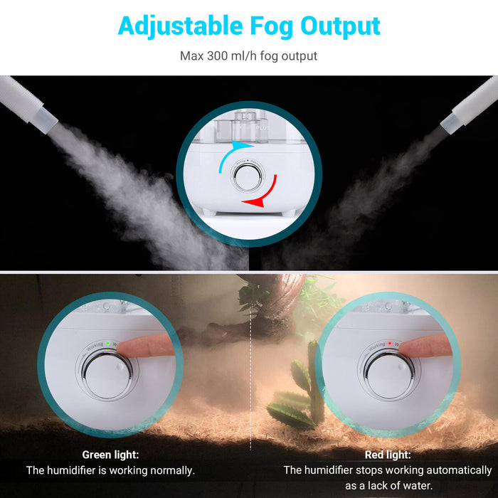 INKBIRDPLUS Reptile Humidifier Fogger with 4L Water Tank