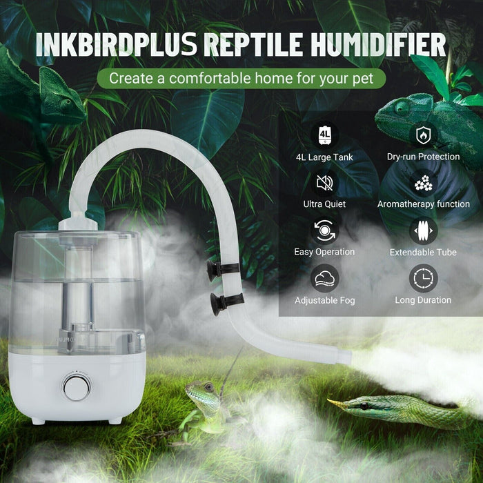 INKBIRDPLUS Reptile Humidifier Fogger with 4L Water Tank
