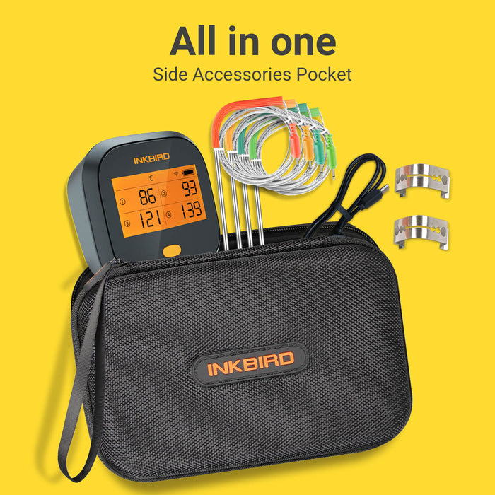 WiFi Grill Thermometer IBBQ4T with Portable Case — INKBIRD NZ