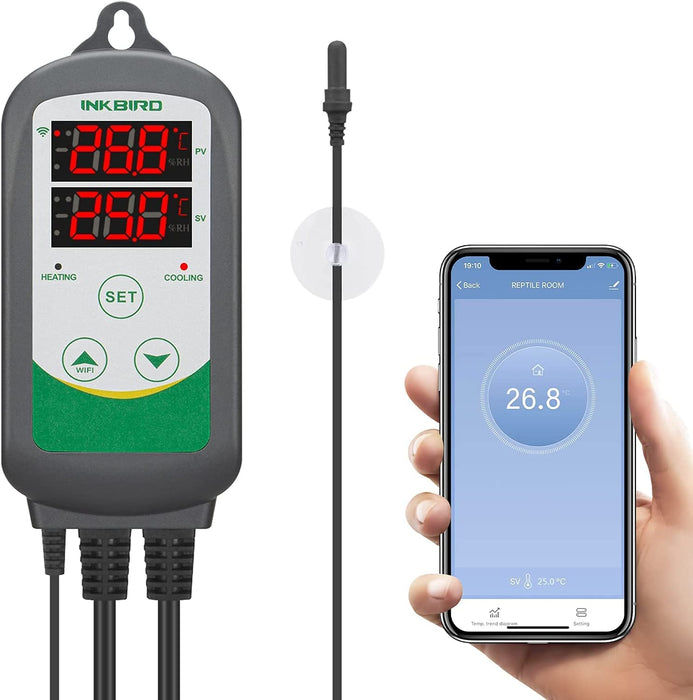 Digital Temperature Controller ITC-308 WIFI With Aquarium Probe