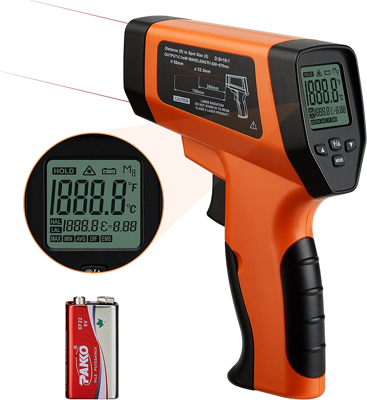 Thermometer Ink Pen Infrared Thermometer Temperature Gun INK-IFT03 — INKBIRD NZ