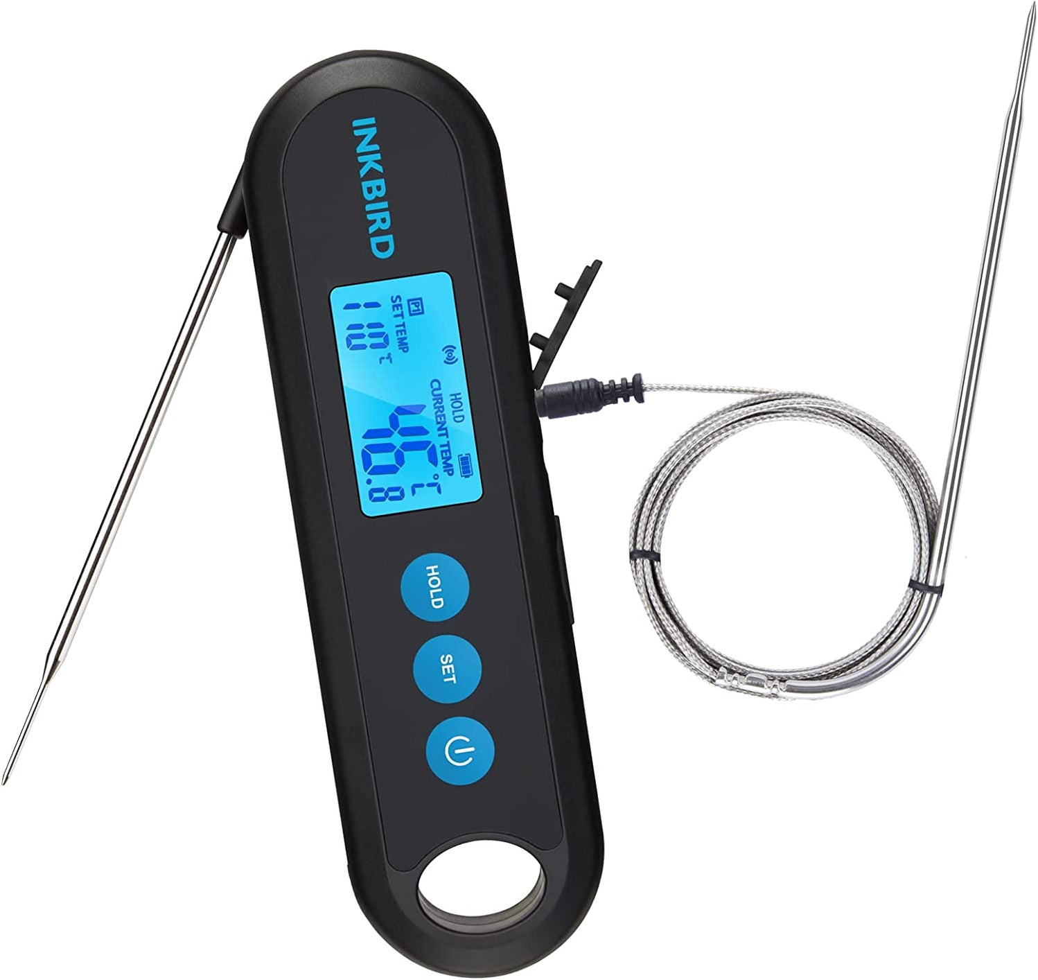 INKBIRD Bluetooth Instant Read Meat Thermometer with Two External