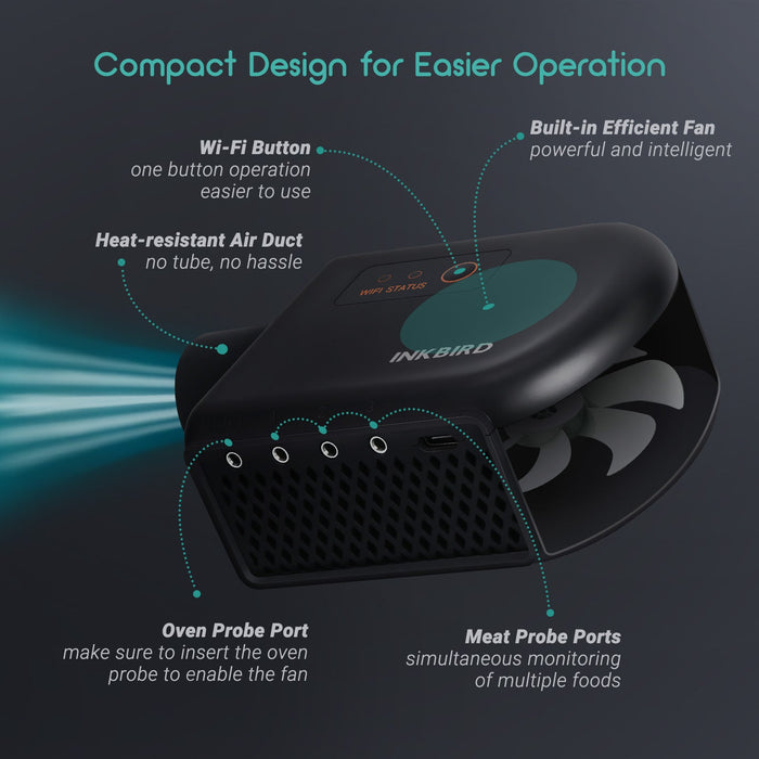 INKBIRD Wi-Fi Bluetooth Smoker Fan Controller ISC-027BW